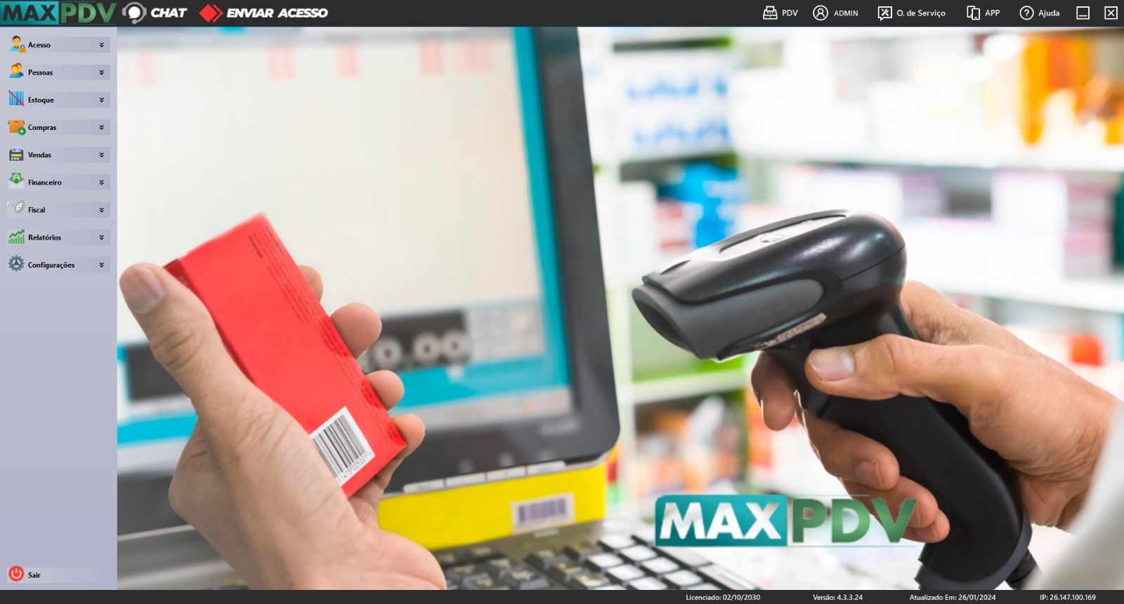 MaxPDV — Retaguarda administrativa