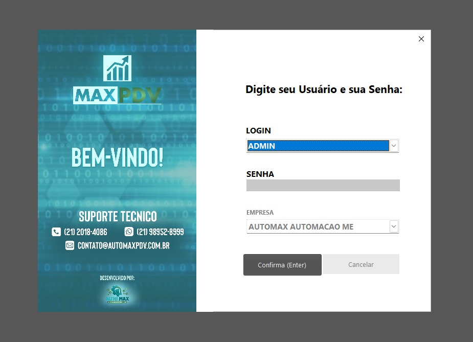 Tela de login
